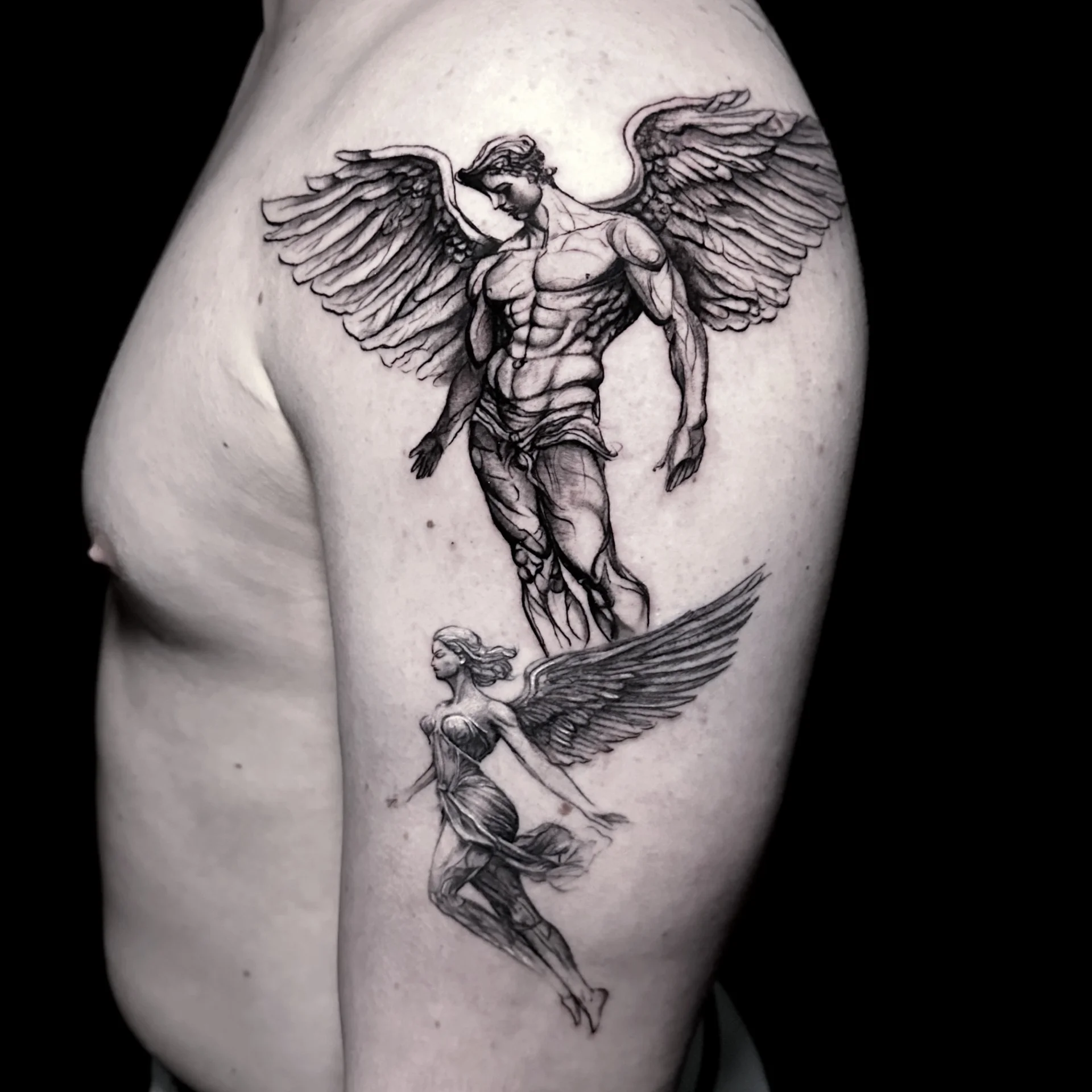 lineworkangels — Fineline Tattoo Bern — Berkunst Tattoo Utzenstorf