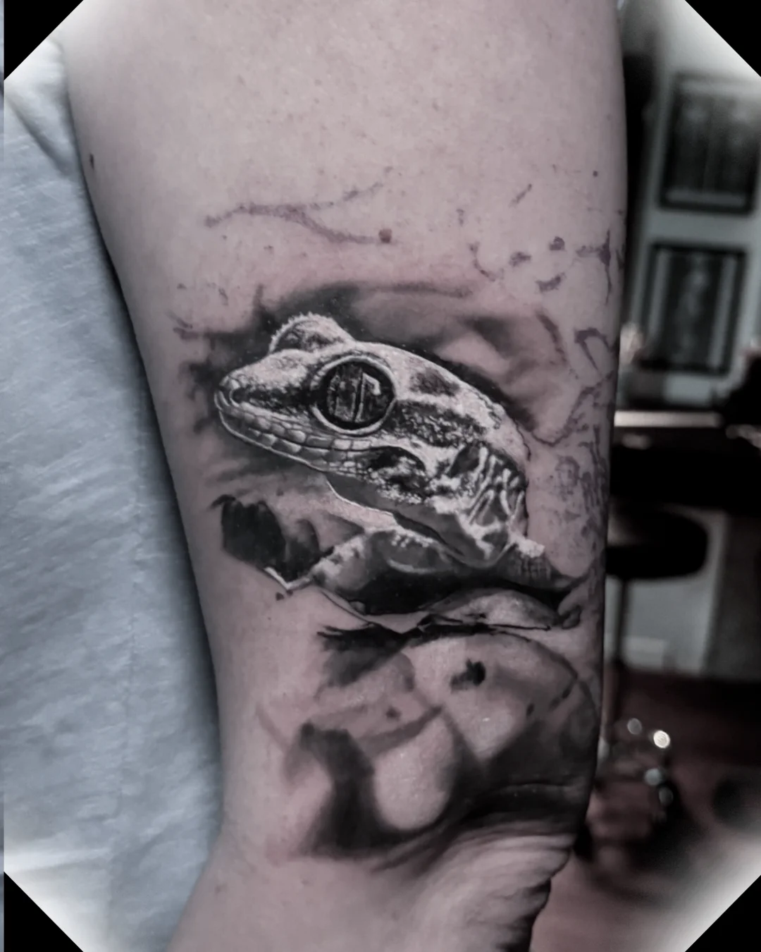 gekko — Realistik Tattoo Bern — Berkunst Tattoo Utzenstorf